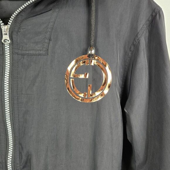 Otterline Women's Size Medium Black Full Zip Jacket Hooded - Picture 2 of 9